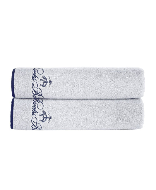 Contrast Frame Bath Sheet 2 Piece Set