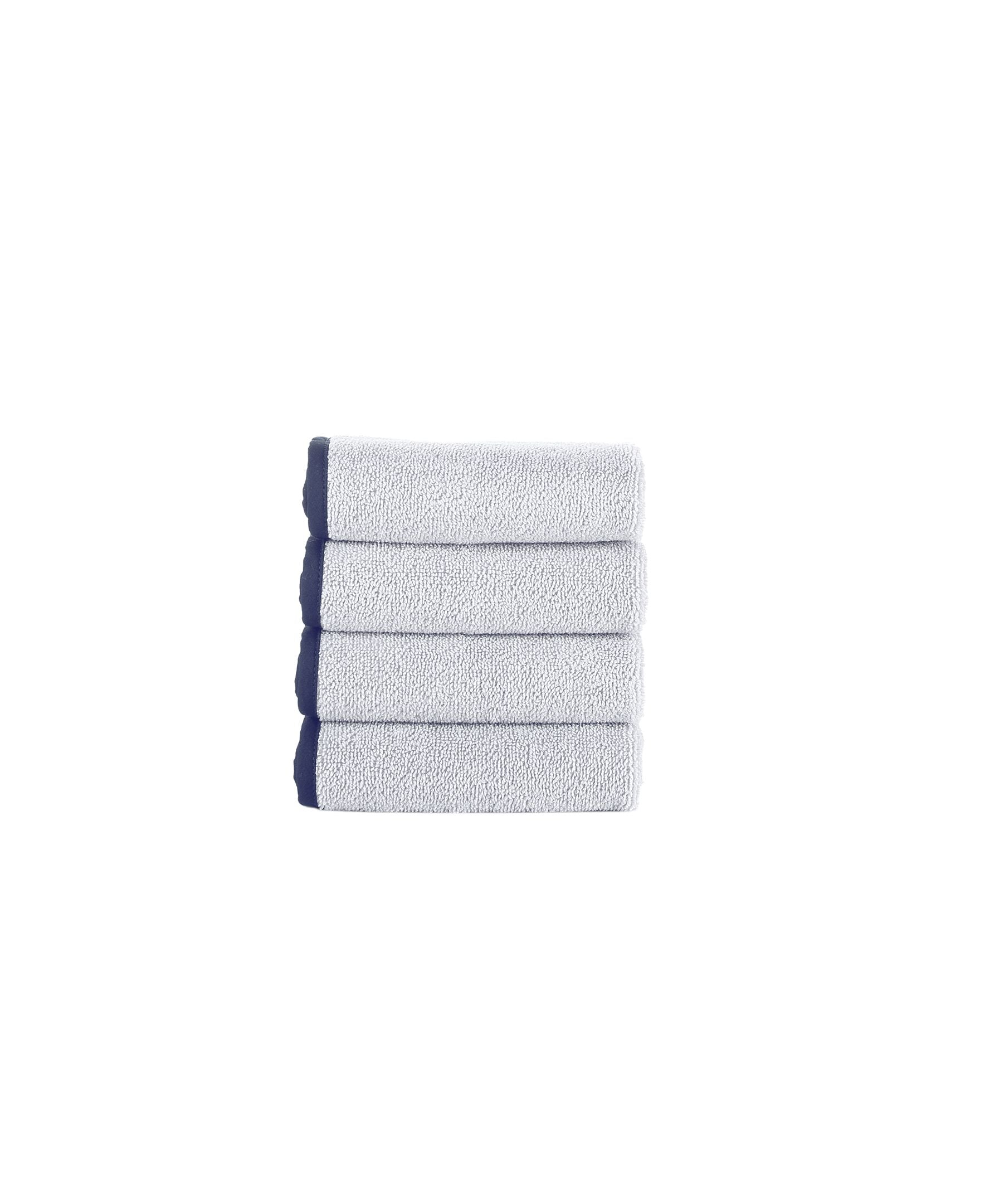  Brooks Brothers Contrast Frame 4 Piece Wash Towel Set - Deep Jungle - Bonton