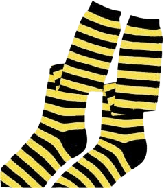  Dress Up America Costume Knee Length Socks - Kids by Dress Up America - Black and Yellow - Bonton