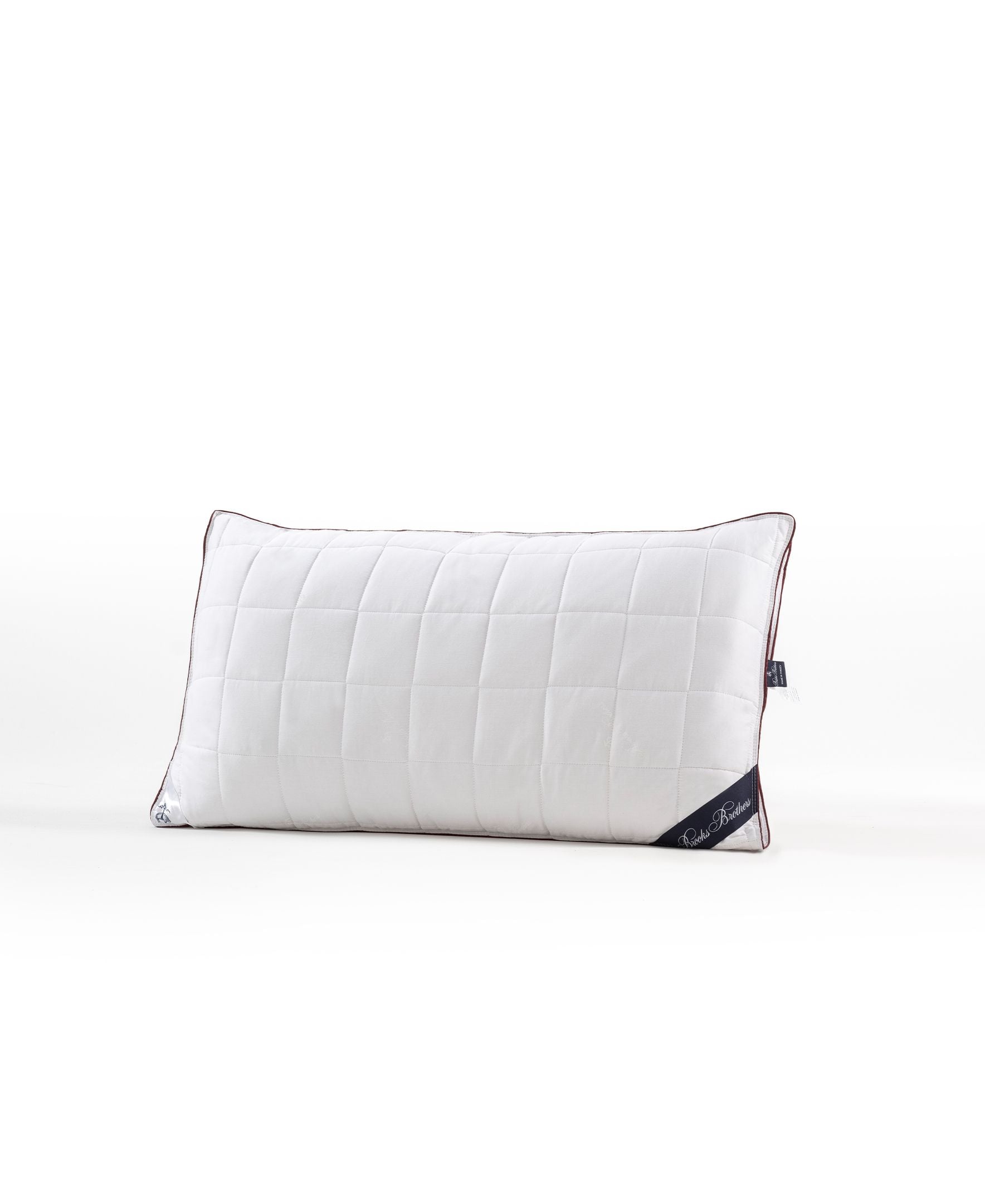  Brooks Brothers Cotton Pillow - White - Bonton