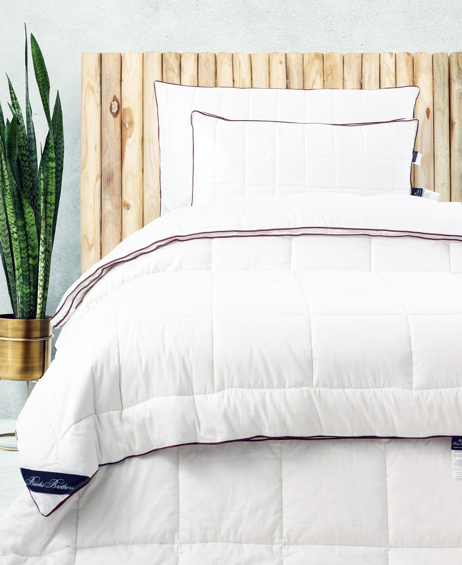  Brooks Brothers Cotton Quilt - White - Bonton