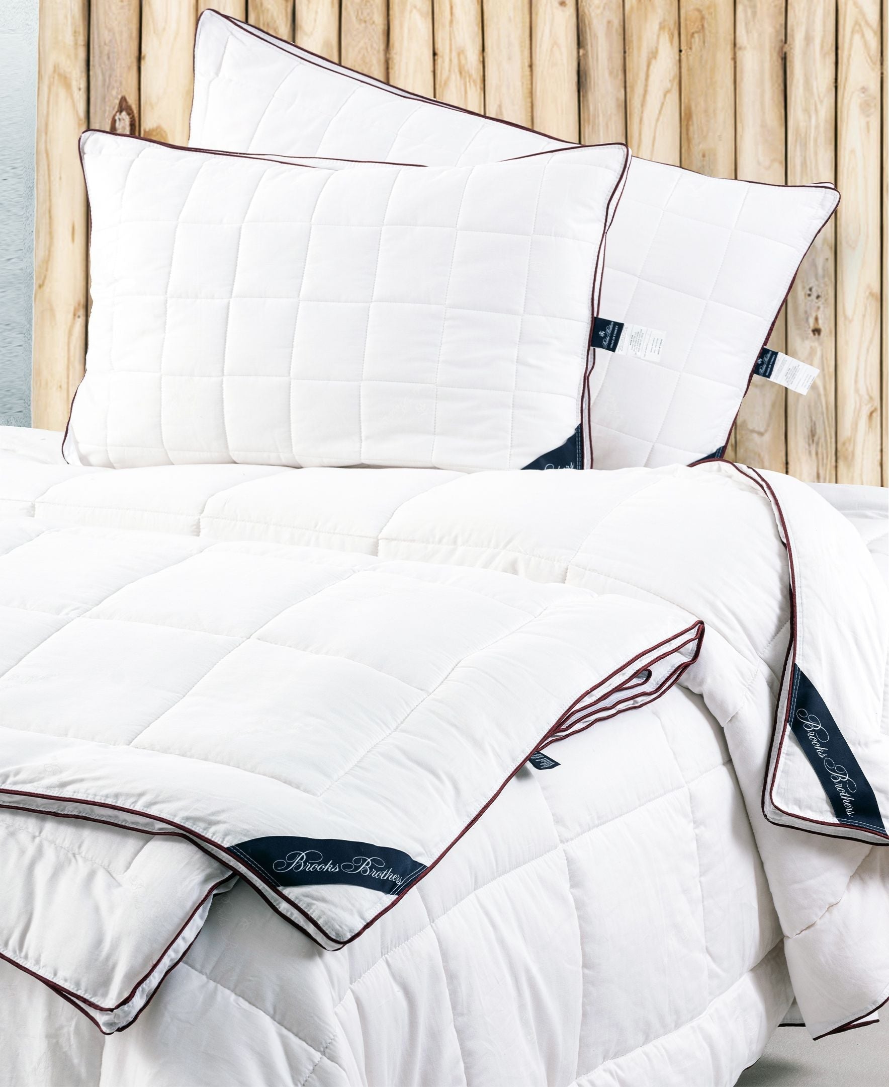  Brooks Brothers Cotton Quilt - White - Bonton