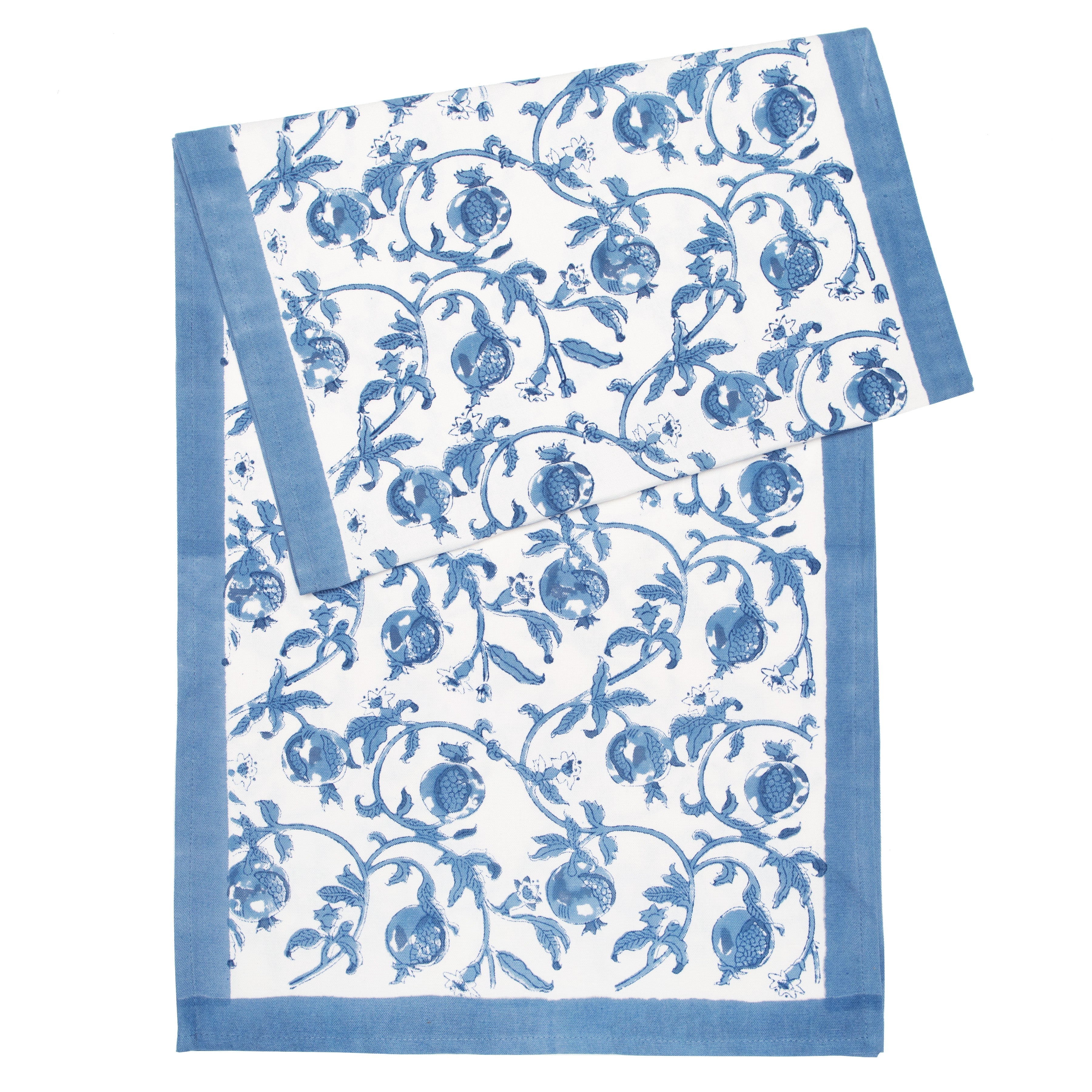  Couleur Nature Cornflower Blue Runner - Blue - Bonton