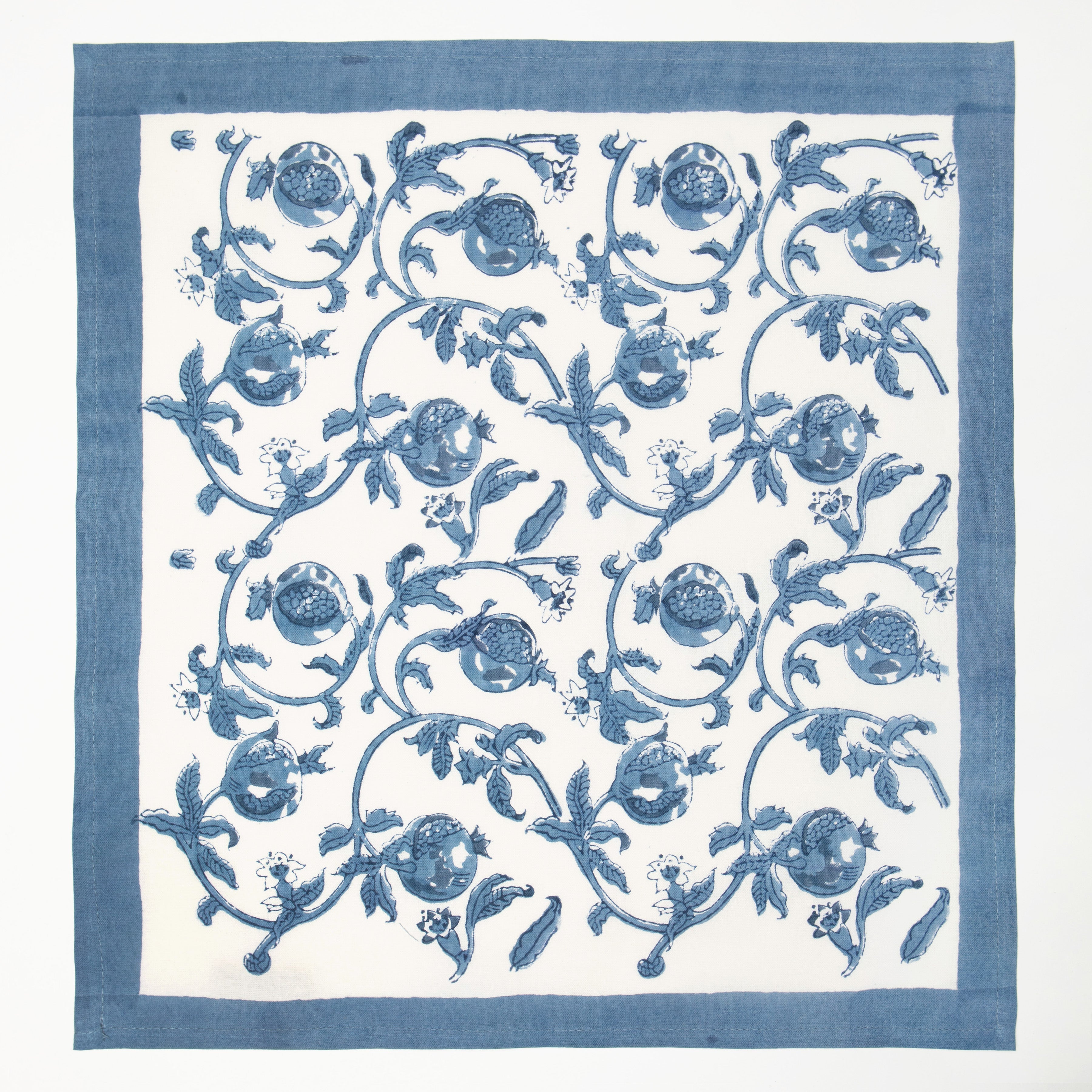  Couleur Nature Cornflower Blue Napkins Set of 6 - Blue - Bonton