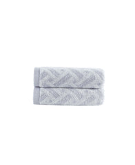 Criss Cross Stripe Hand Towel 2 Piece Set