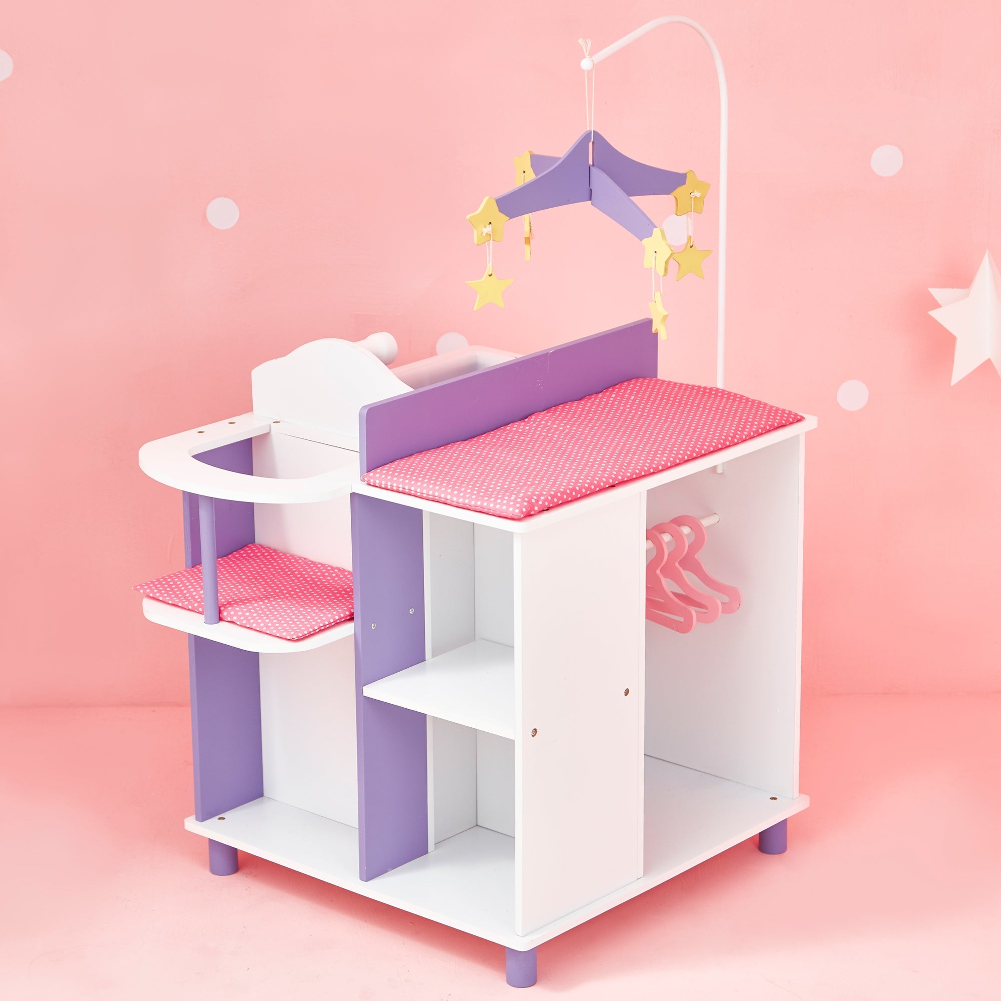  Teamson Kids Olivia's Little World - Little Princess Baby Doll Changing Station with Storage - White - Bonton