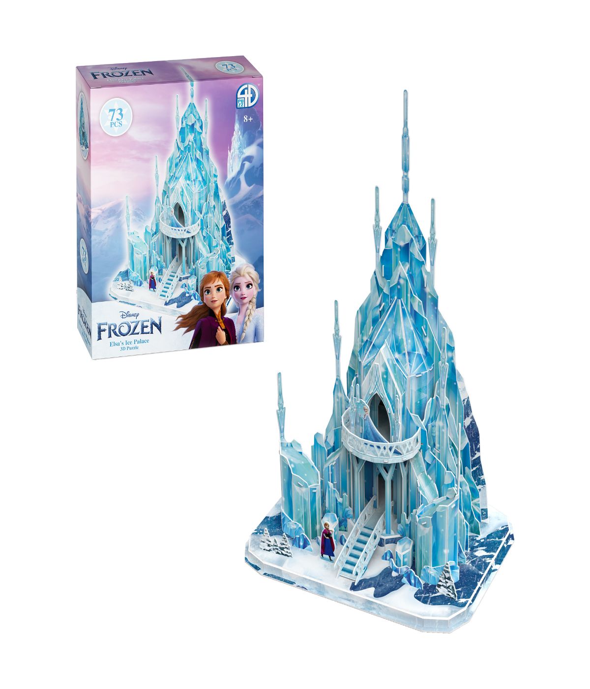  Disney Frozen - Elsa's Ice Palace 3D Puzzle: 73 Pcs Multi - Multi - Bonton