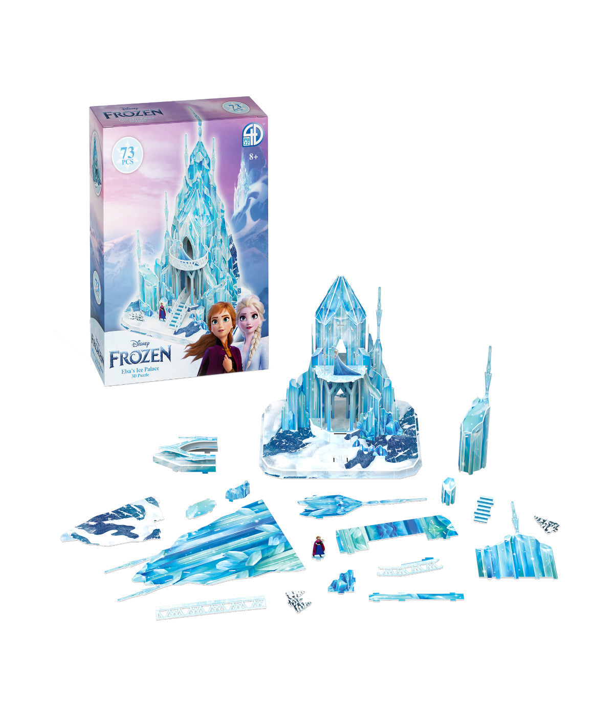  Disney Frozen - Elsa's Ice Palace 3D Puzzle: 73 Pcs Multi - Multi - Bonton