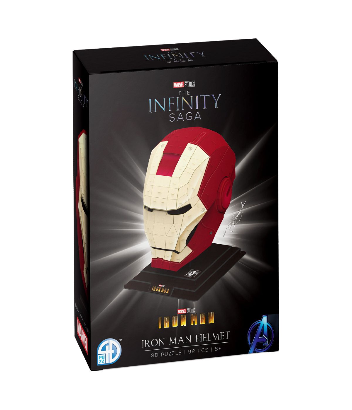  Marvel The Infinity Saga - Iron Man Helmet 3D Puzzle: 92 Pcs Multi - Multi - Bonton