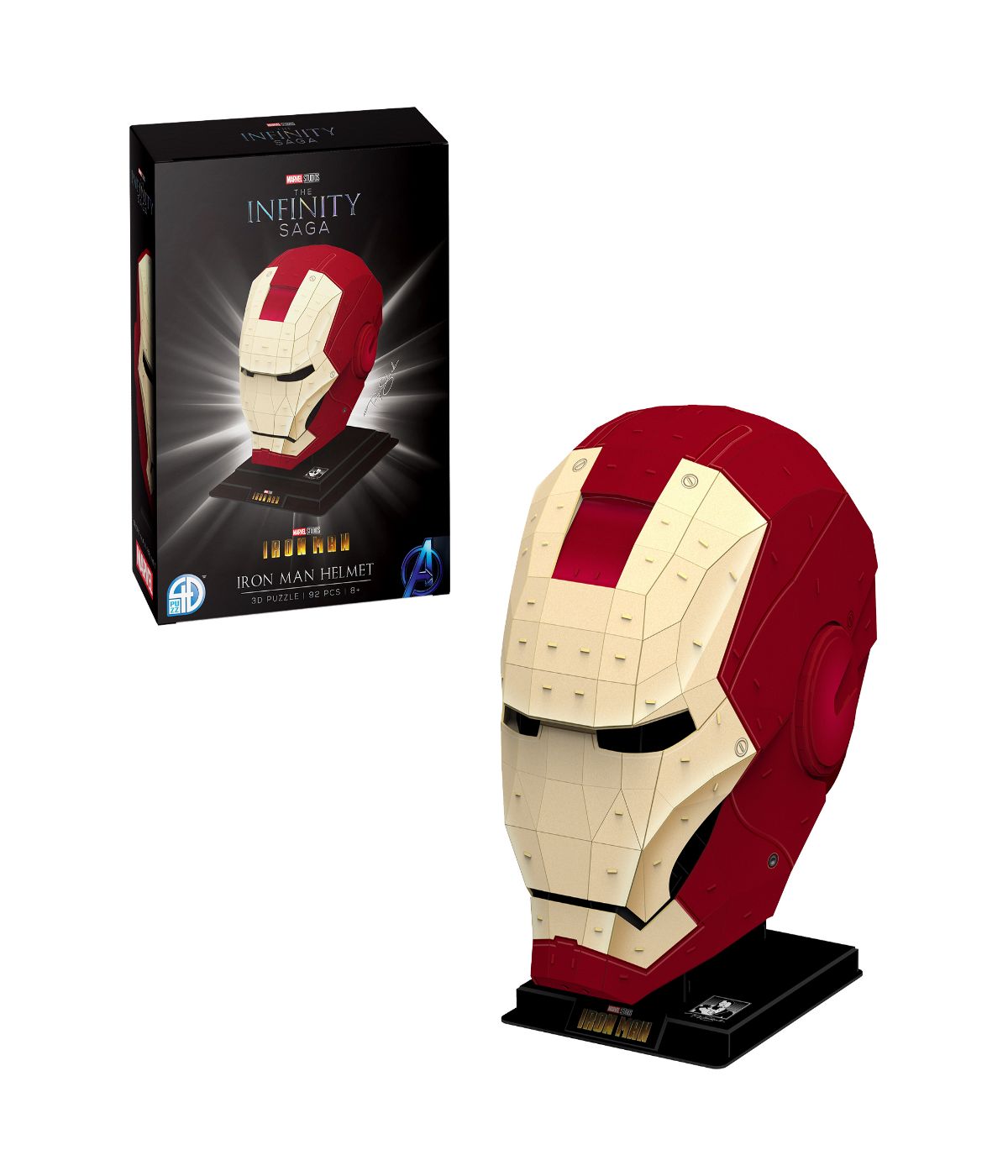  Marvel The Infinity Saga - Iron Man Helmet 3D Puzzle: 92 Pcs Multi - Multi - Bonton