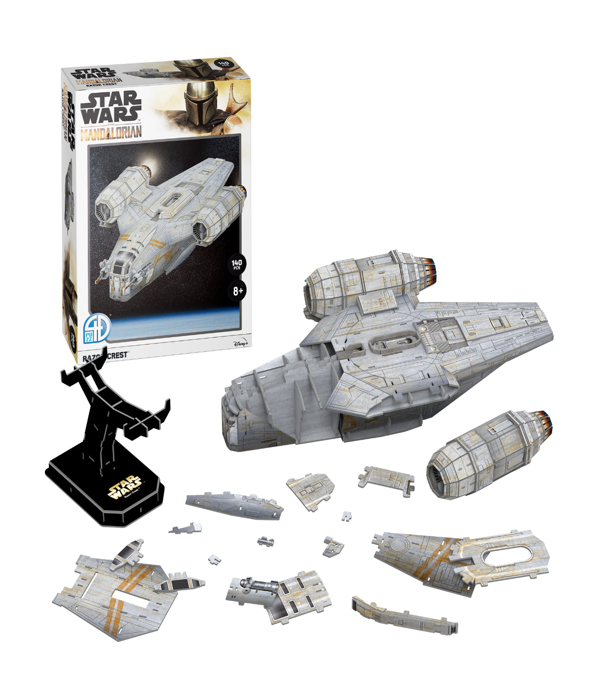  Star Wars - The Mandalorian Razor Crest Paper Model Kit: 140 Pcs Multi - Multi - Bonton