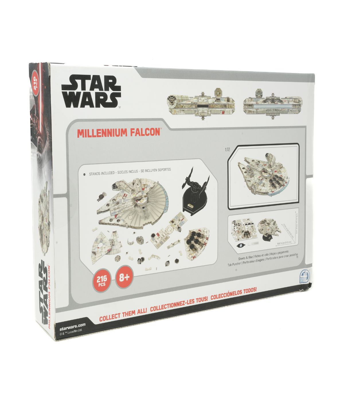  Star Wars - Millennium Falcon Paper Model Kit: 216 Pcs Multi - Multi - Bonton