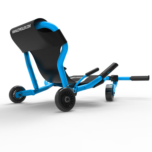 EzyRoller: Classic X - Blue - Ride-On Scooter, Cambering Motion, Pedal Free Cart, Hand Brakes, Extendable Frame, 154lb Capacity, Kids Ages 4+-Multi-One Size-2