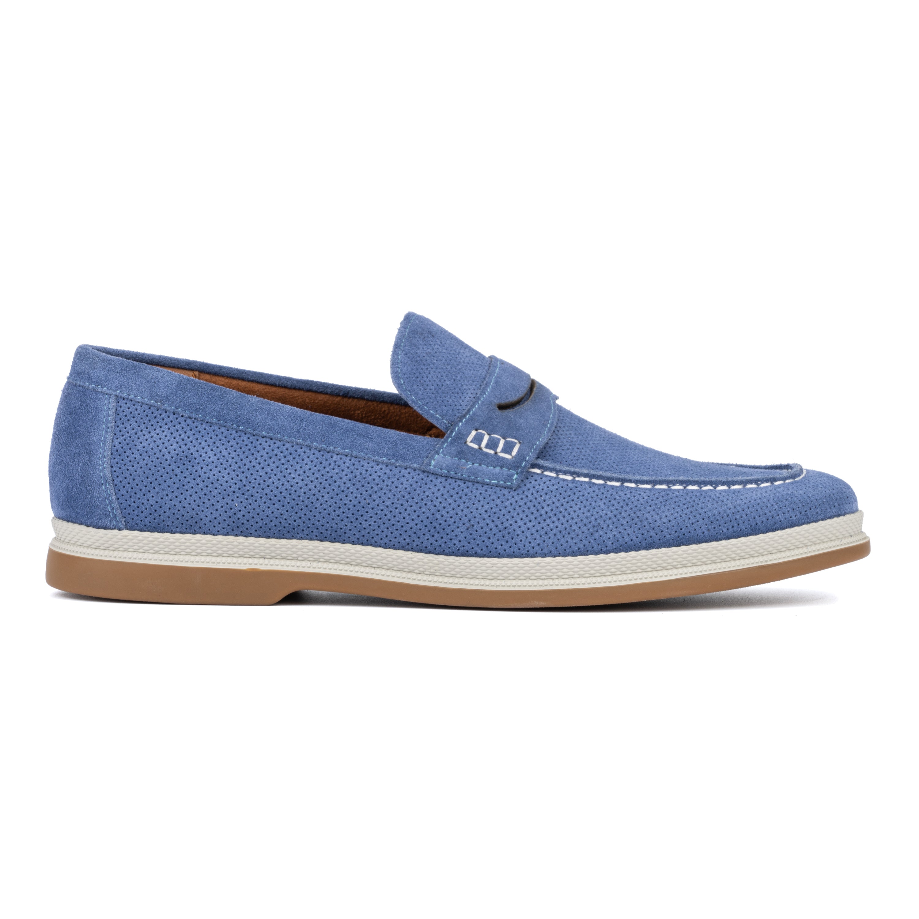  Vintage Foundry Co. Men's Menahan Casual Loafers - Blue - Bonton