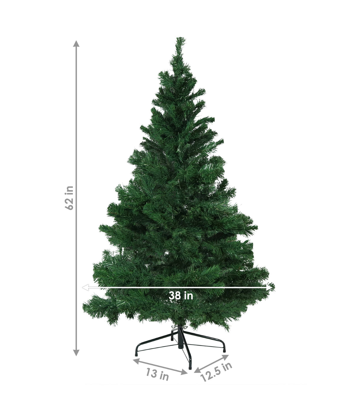  Sunnydaze Decor Canadian Pine Full Indoor Artificial Unlit Christmas Tree with Metal Stand - Green - Bonton