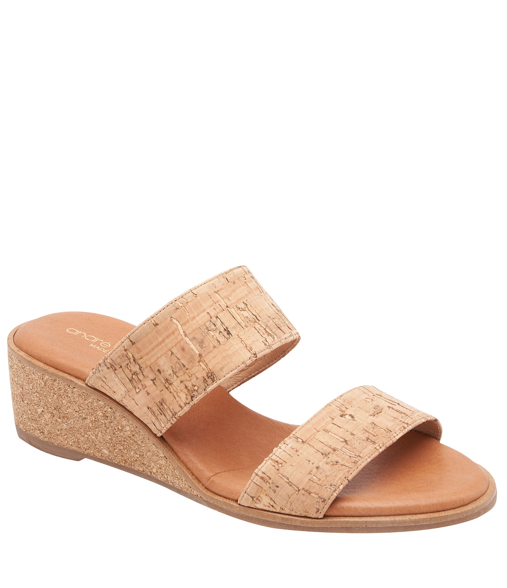  Andre Assous Gwenn Wedge Sandal - Natural/Natural - Bonton