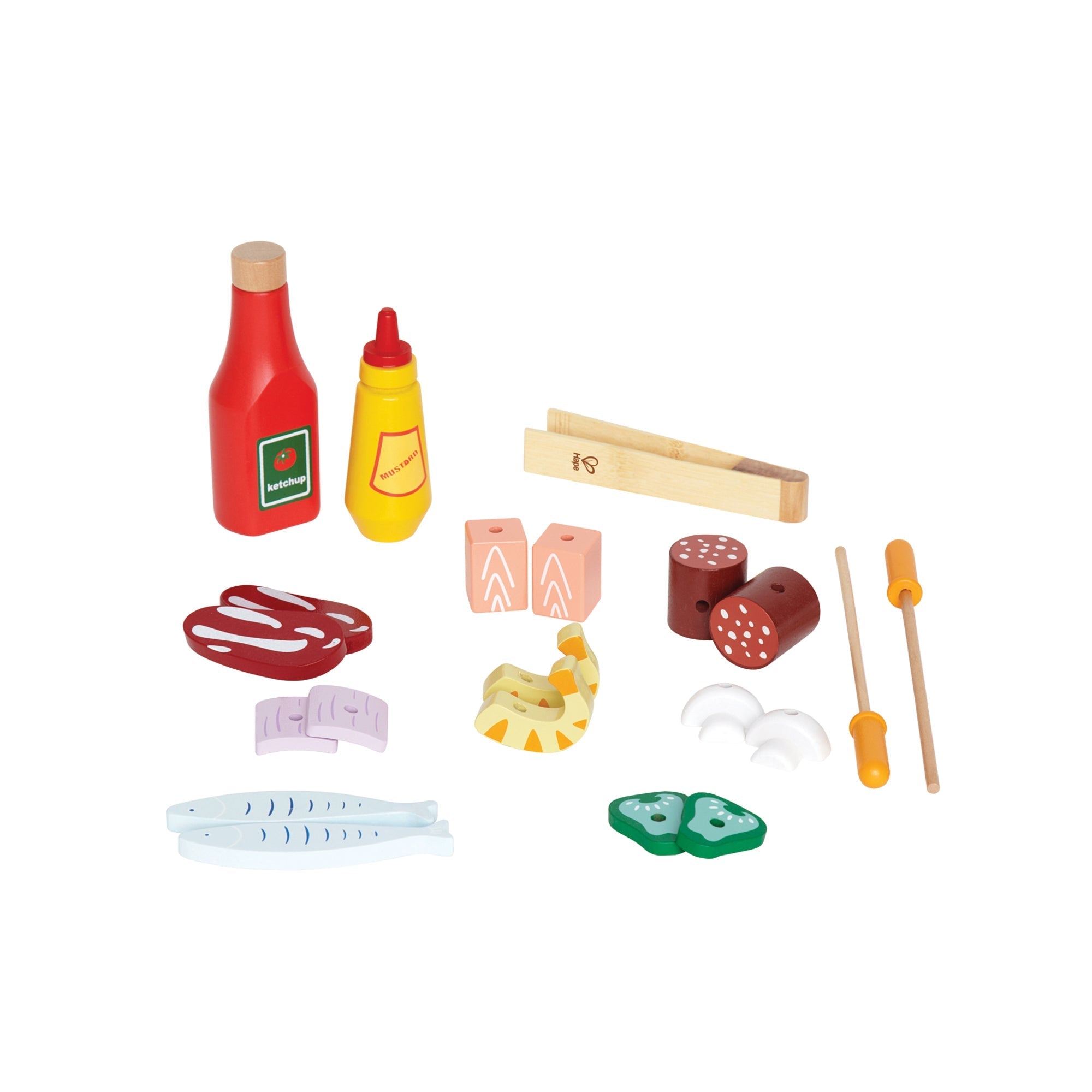  Hape Hape Gourmet Grill Wooden Play Kitchen & Food Accessories - Multi - Bonton