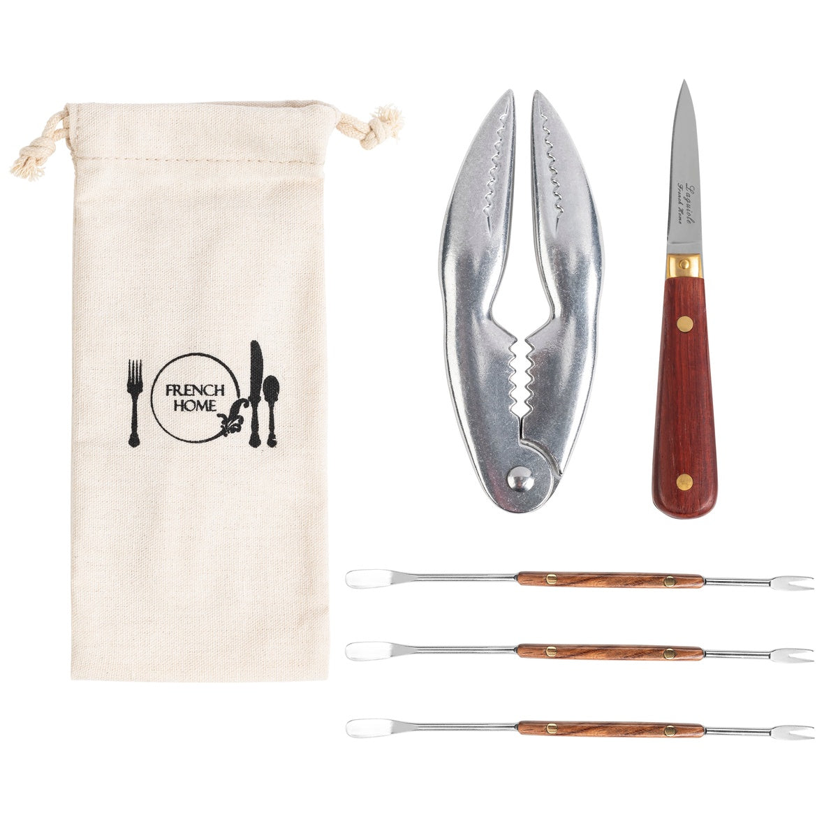  French Home 6-Piece Essential Seafood Utensil Set - Default Title - Bonton