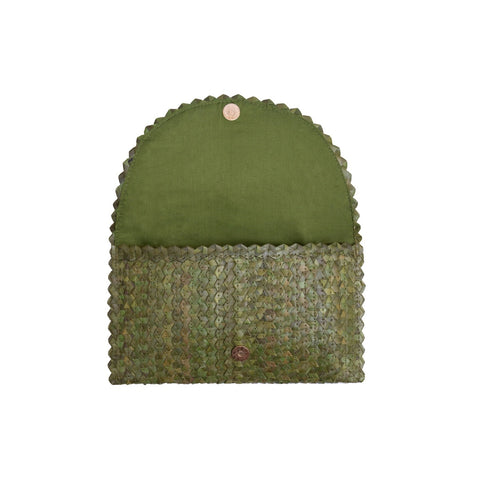 Jelavu - Coco Small Clutch Handbags - Moss Green / One Size