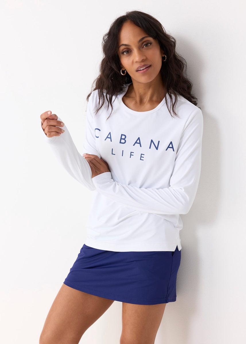  Cabana Life White Cabana Life Unisex Performance Shirt - XS - Bonton