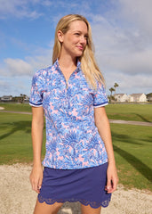 Palm Beach Short Sleeve Collared 1/4 Zip