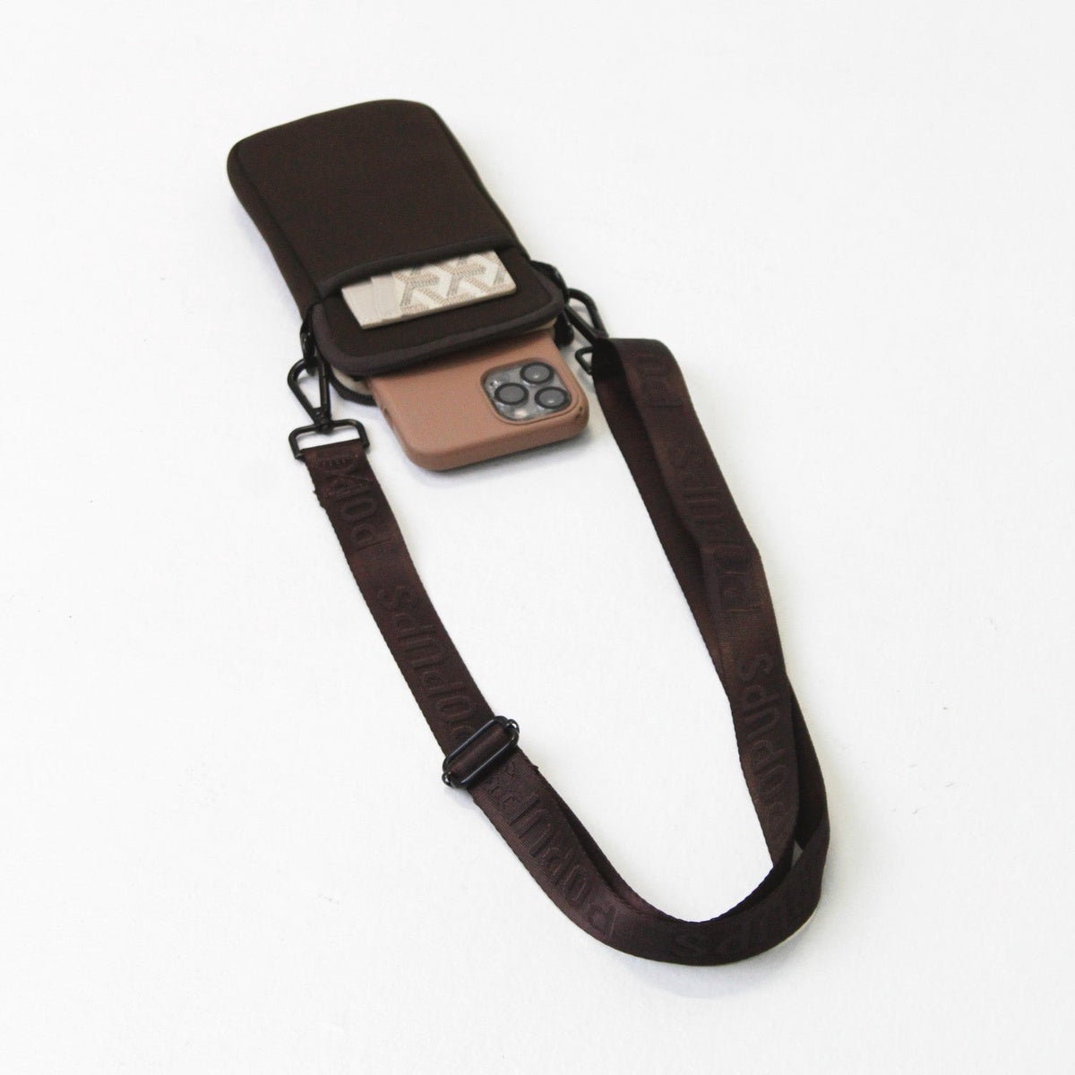  Pop Ups Brand Phone Bag Espresso - Default Title - Bonton