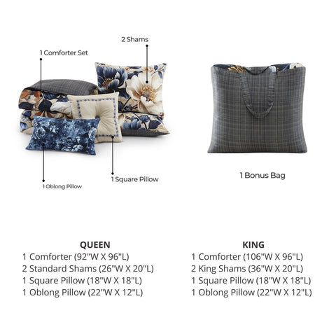 Bebejan English Manor 5 Piece Reversible Comforter Set