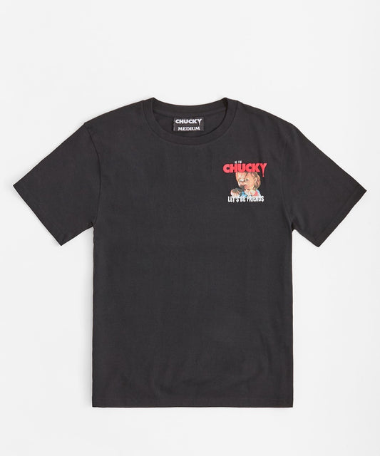 Chucky Lets Be Friends Back Print Short Sleeve Tee - Black