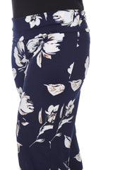 Flower Print Plus Size Palazzo Pants