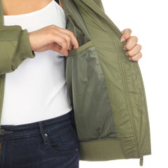 Plus Size Lightweight Diamond Quilted Puffer Bomber Jacket