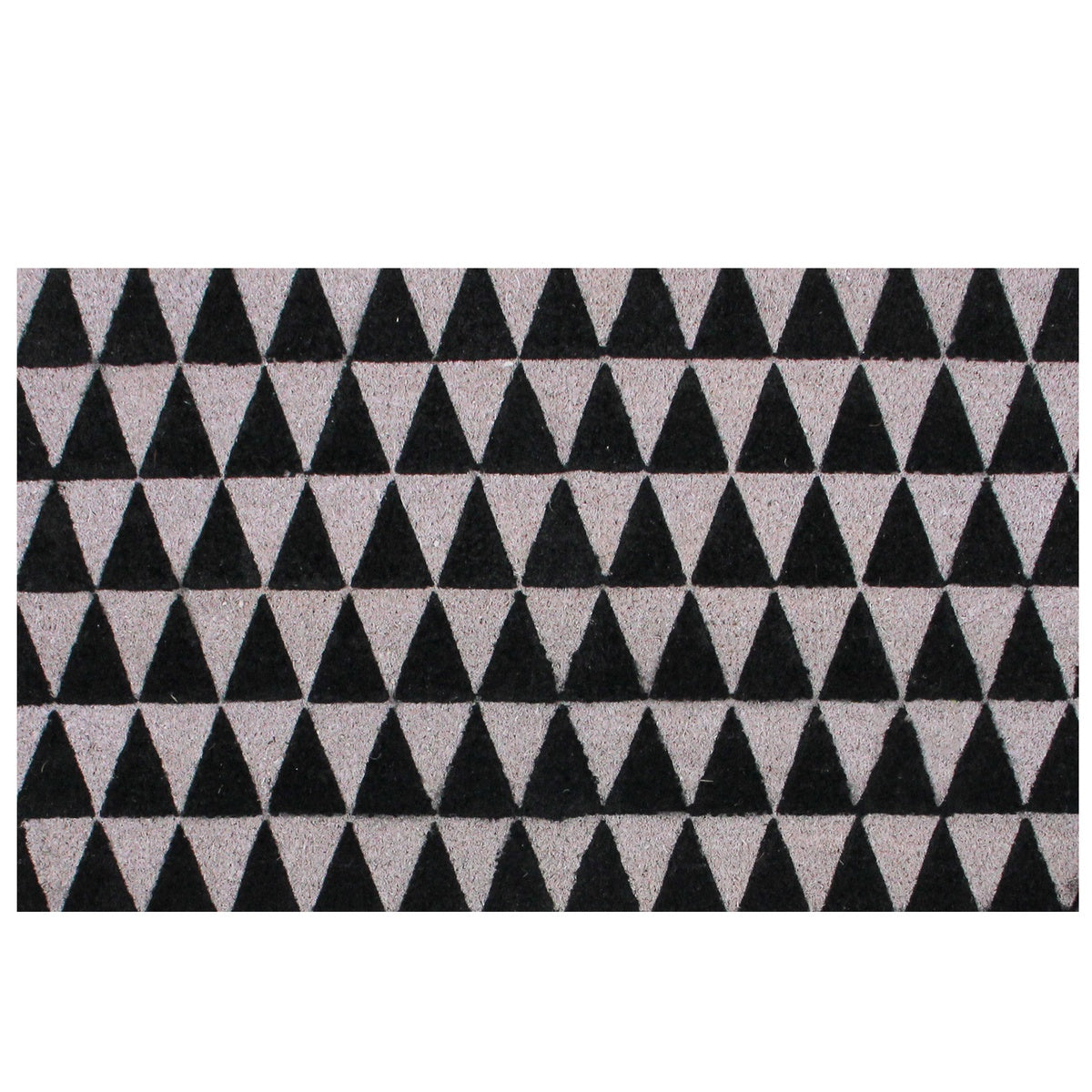  Northlight Black and Gray 3-Dimensional Triangle Print Doormat 17 X 29 - Default Title - Bonton