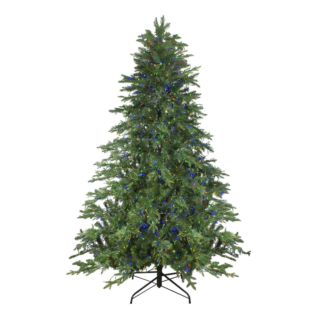  Northlight Real Touch™? Pre-Lit Medium Mountain Blanc Fir Artificial Christmas Tree - 7.5' - Dual Color LED - Default Title - Bonton