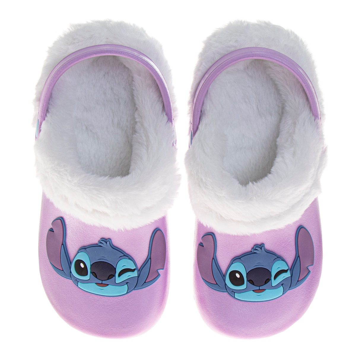  Josmo Disney Lilo & Stitch Fuzzy Fleece Lined Clogs for Girls and Womens Winter Warm Plush Garden Shoes - 2-3 - Bonton