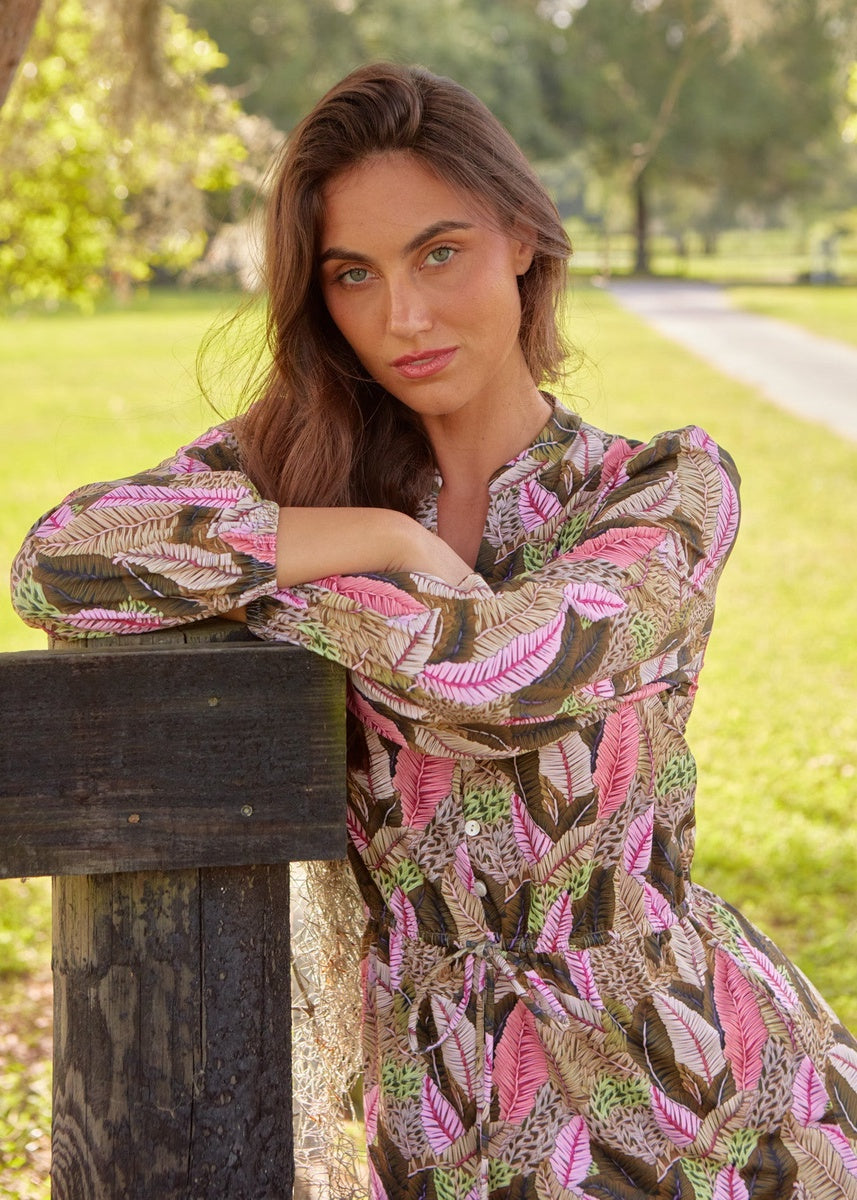  Cabana Life Myers Button Down Maxi Dress - S - Bonton