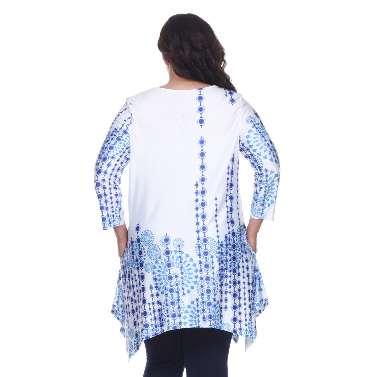  White Mark Plus Size Rella Tunic - 1X - Bonton