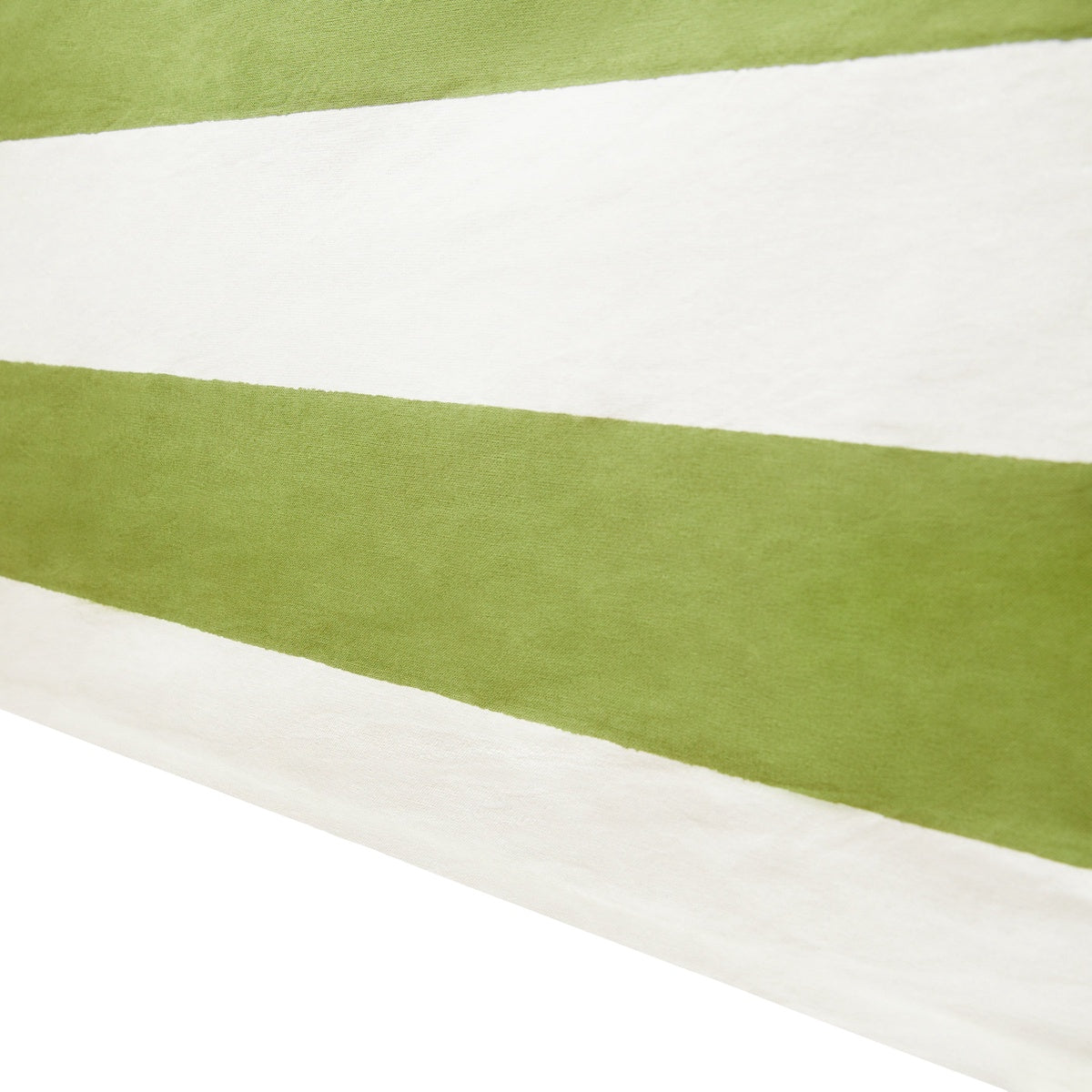  Caravan French Tablecloth St. Tropez Vert Stripes - 59 x 59 - Square - Seats 2-4 - Bonton