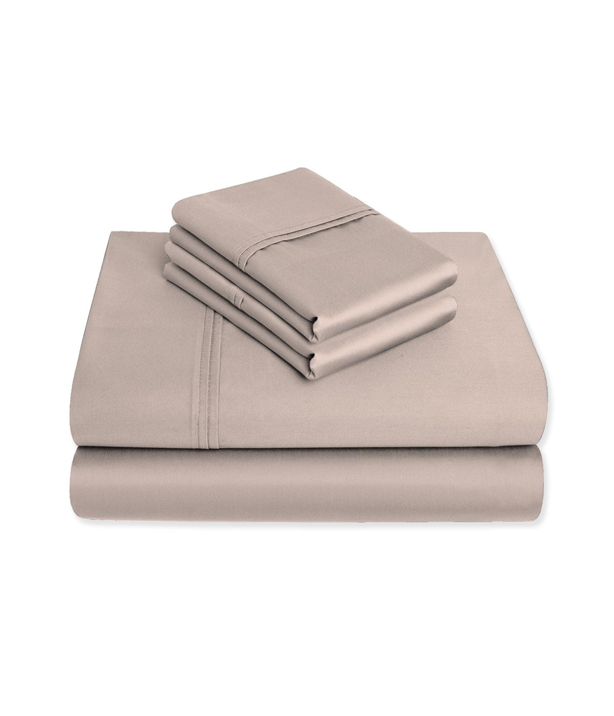  Purity Home Cotton 400 Thread Count Sateen Sheet Set Blush - Blush - Bonton