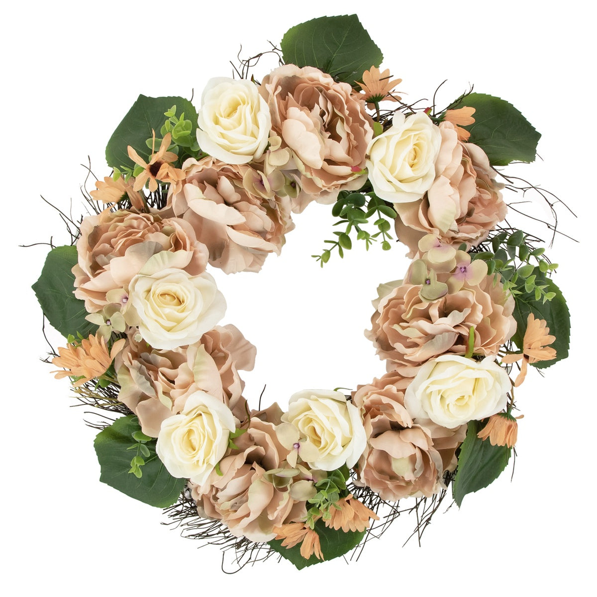  Northlight Floral Fall Harvest Artificial Wreath - 22