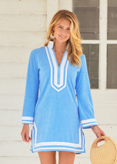 Blue/White Terry Tunic