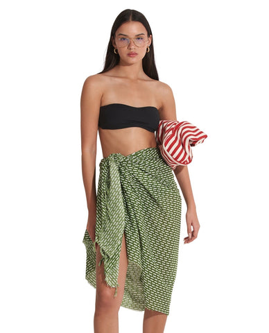 Tetris Cover Up Sarong Wrap Skirt