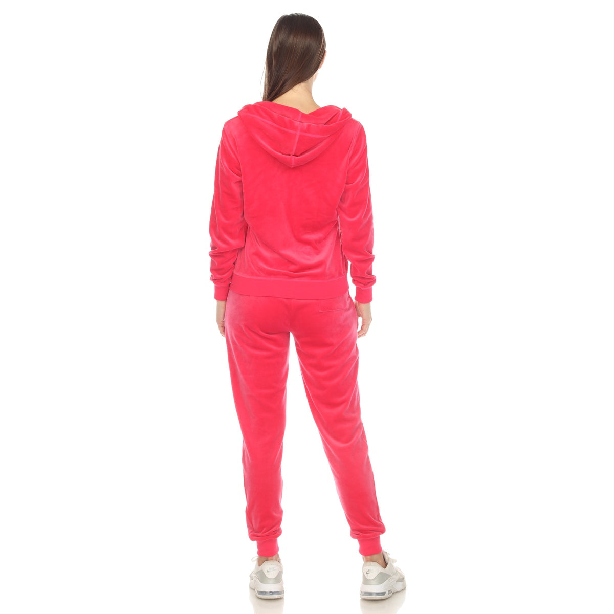  White Mark Women's 2 Piece Velour Tracksuit Set - S - Bonton