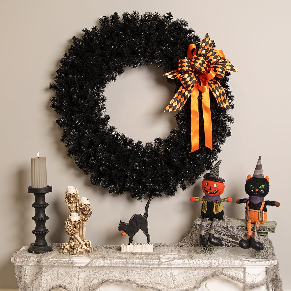  Northlight Colorado Spruce Artificial Halloween Wreath - 36