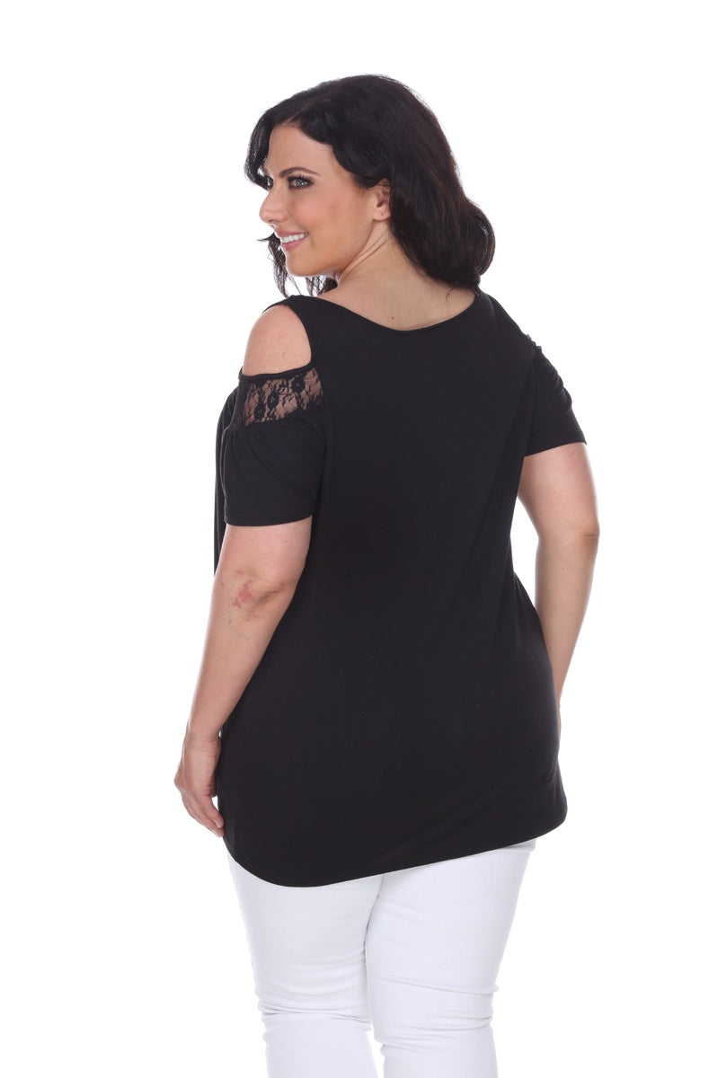  White Mark Plus Size Bexley Tunic Top - 1X - Bonton