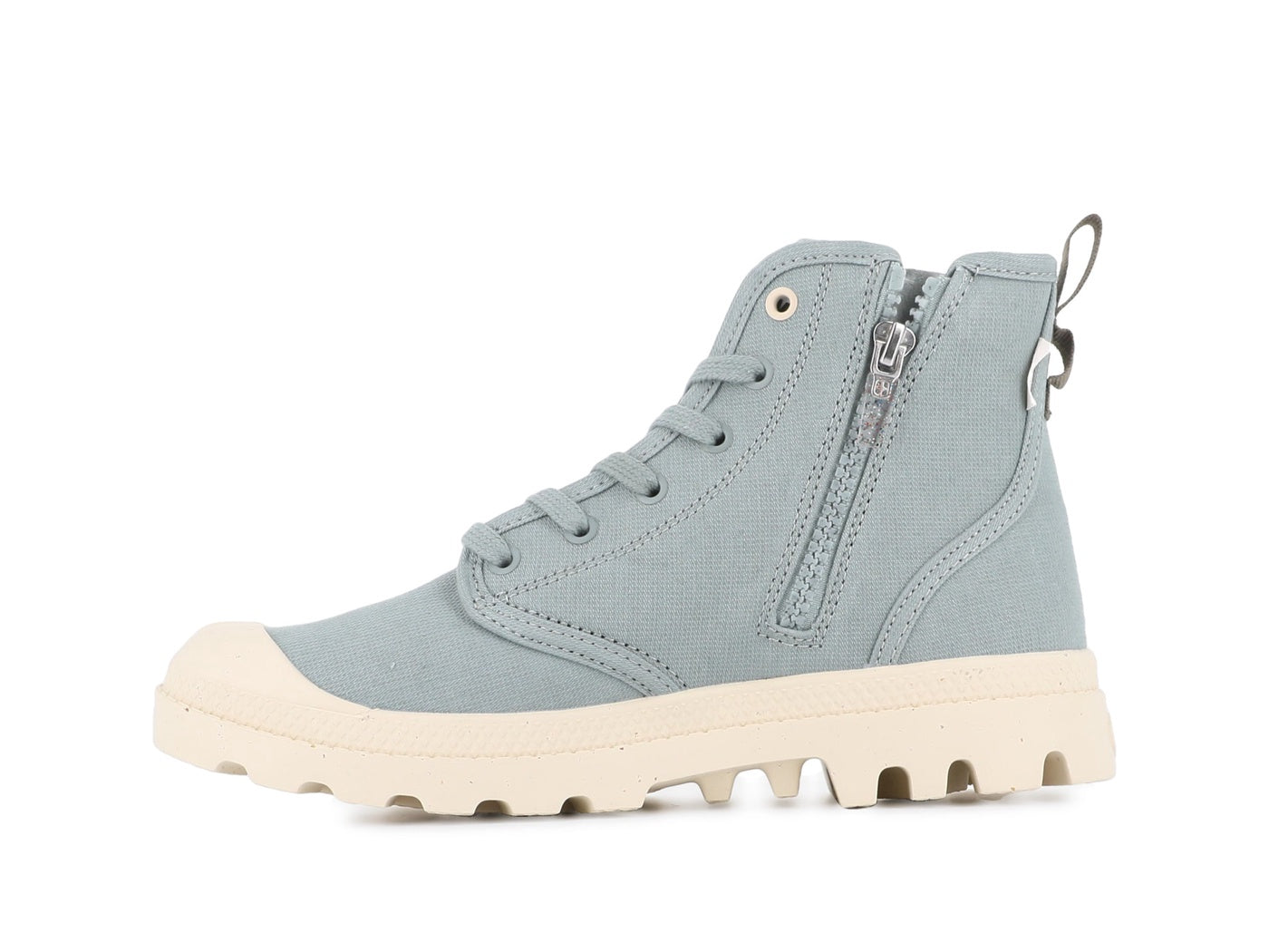  Palladium PAMPA HI ZIP ORGANIC - Womens 6.5 / Big Kids 5 - Bonton