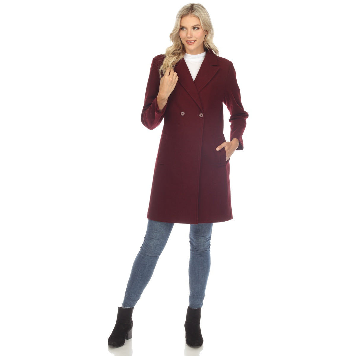  White Mark Women's Classic Walker Coat - Small - Bonton