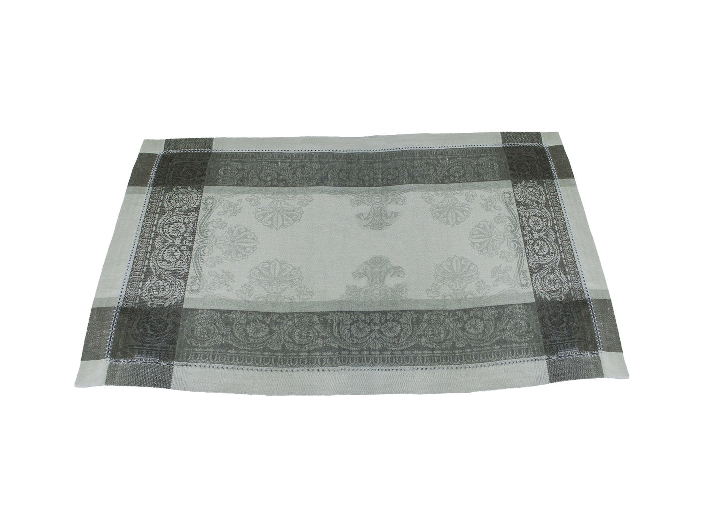  French Home French Home Linen Set of 6 Cleopatra Placemats - Shades of Grey - Default Title - Bonton