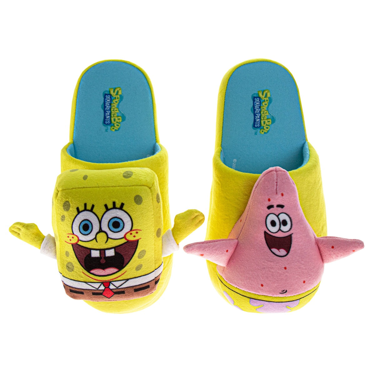  Josmo SpongeBob SquarePants Girls House Shoes Spongebob and Patrick Star Plush Warm Comfort Soft Slipper - 11-12 - Bonton