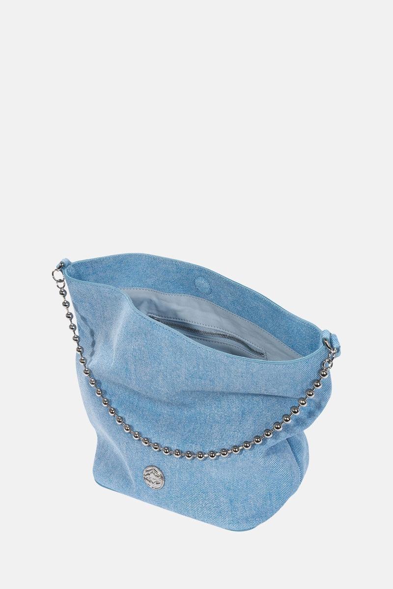  Oryany Ball Chain Bucket Bag - Denim Blue / One Size - Default Title - Bonton