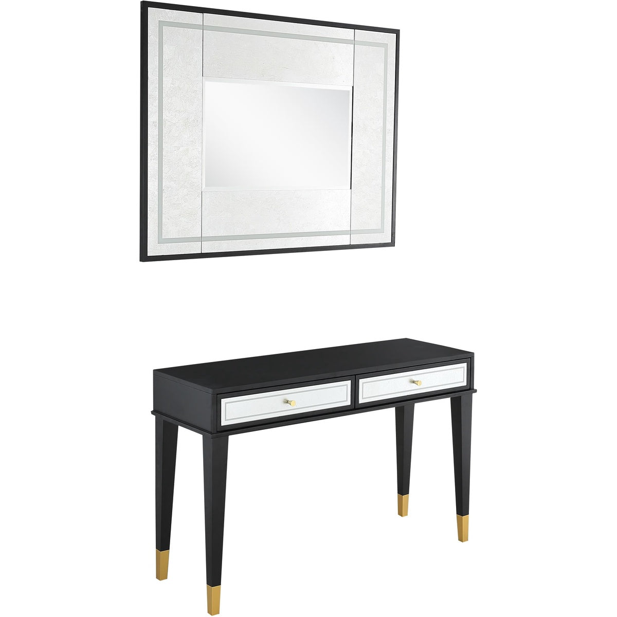  Makalu Wall Mirror and Console Table - Mirror - Bonton