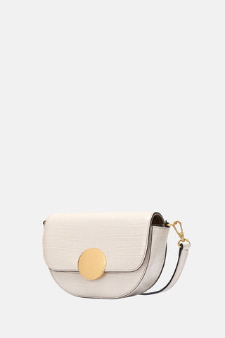 Oryany - Lottie Croco Crossbody Small Handbags - Cream / One Size